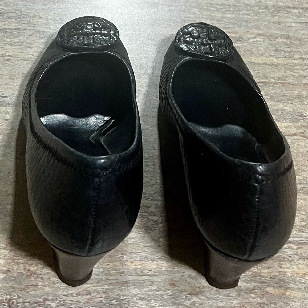 Tory Burch black wedge shoes - Picture 2 of 16